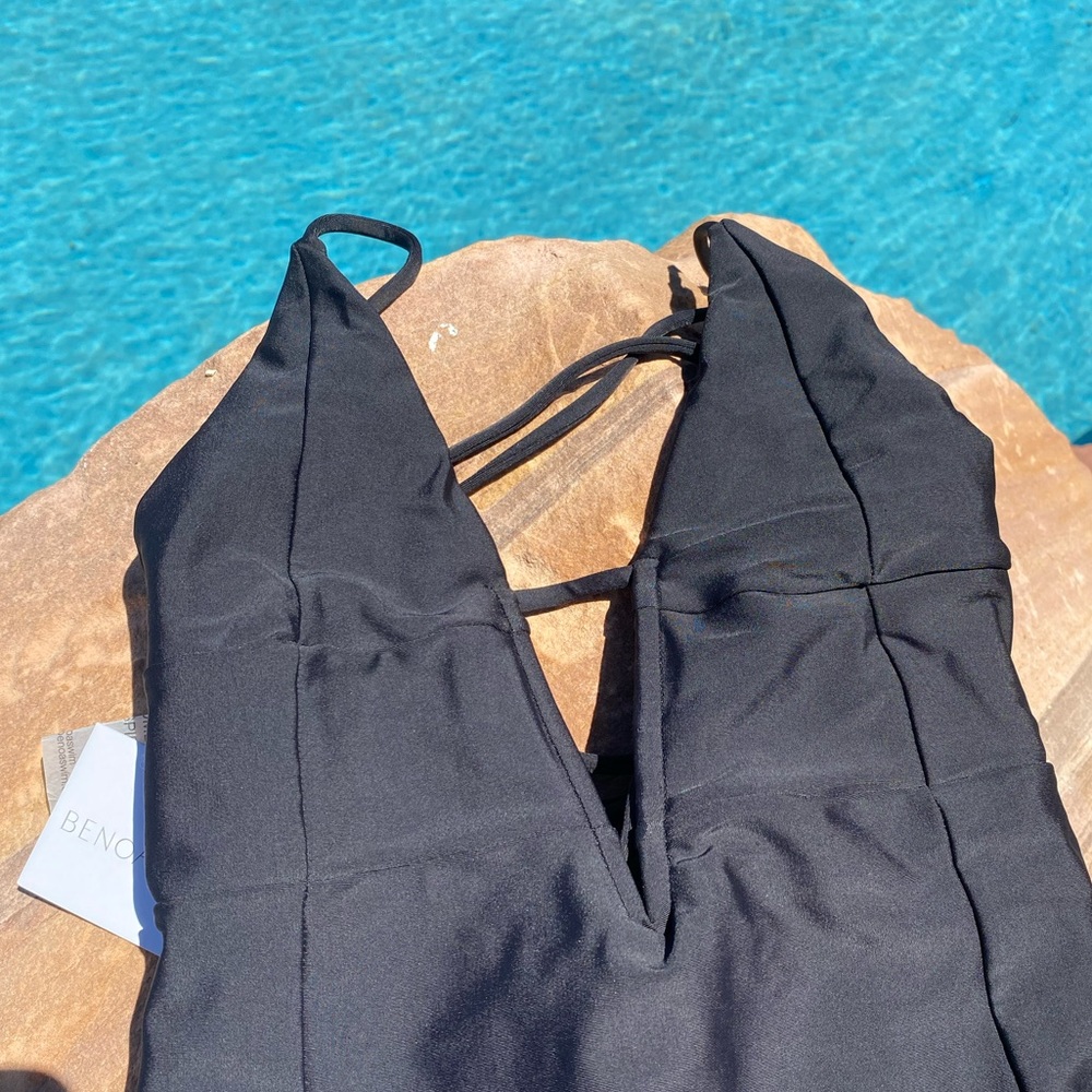 Benoa Swim Black One Piece Swimsuit- Medium